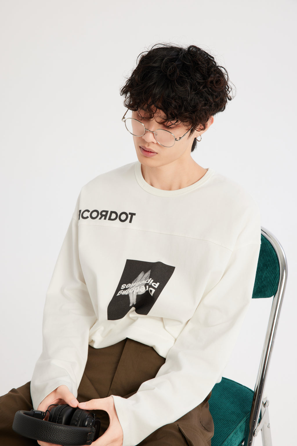 REC Long-sleeved knitted T-shirt  op1