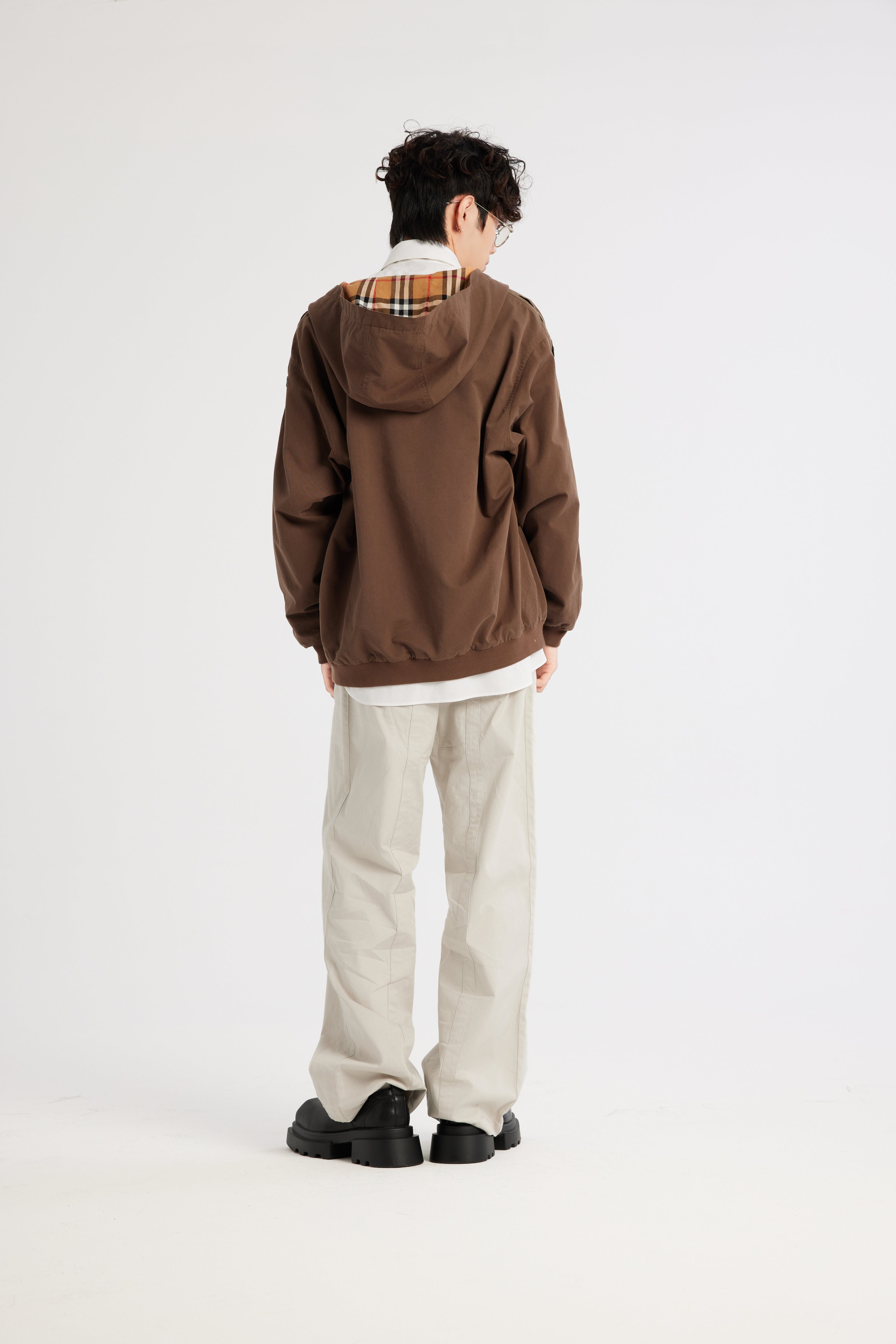 REC Cotton hooded cardigan jacket op1