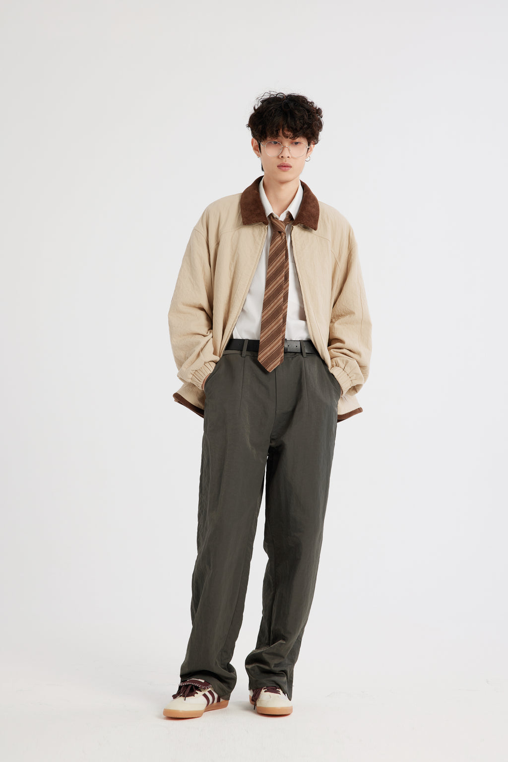 REC Ramie Barbour turtleneck jacket op1