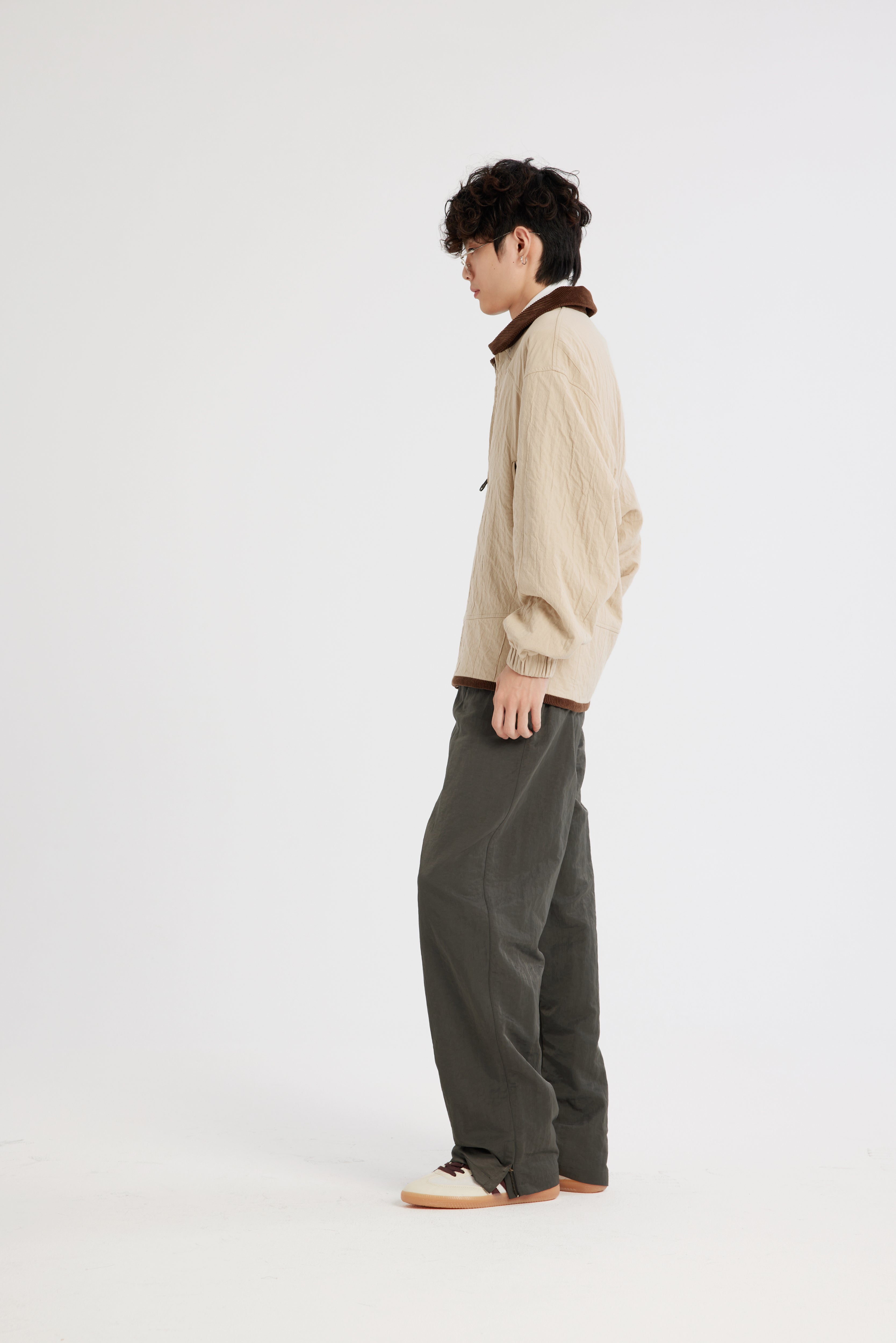 REC Ramie Barbour turtleneck jacket op1