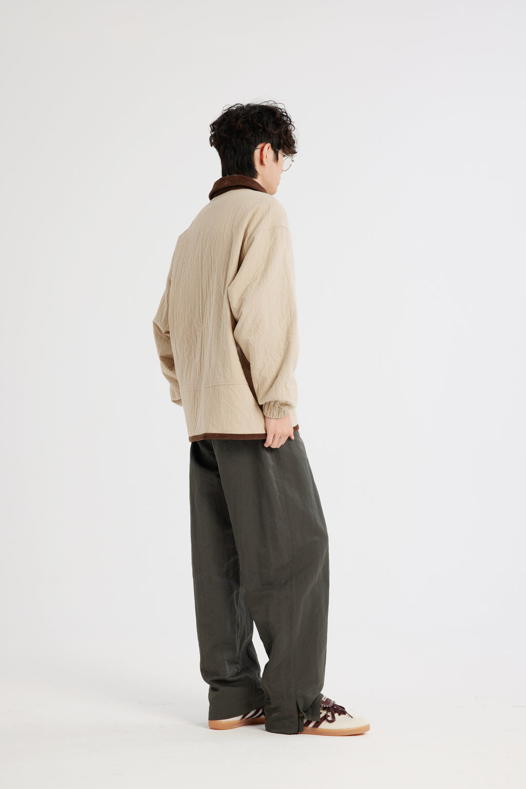 REC Ramie Barbour turtleneck jacket op1