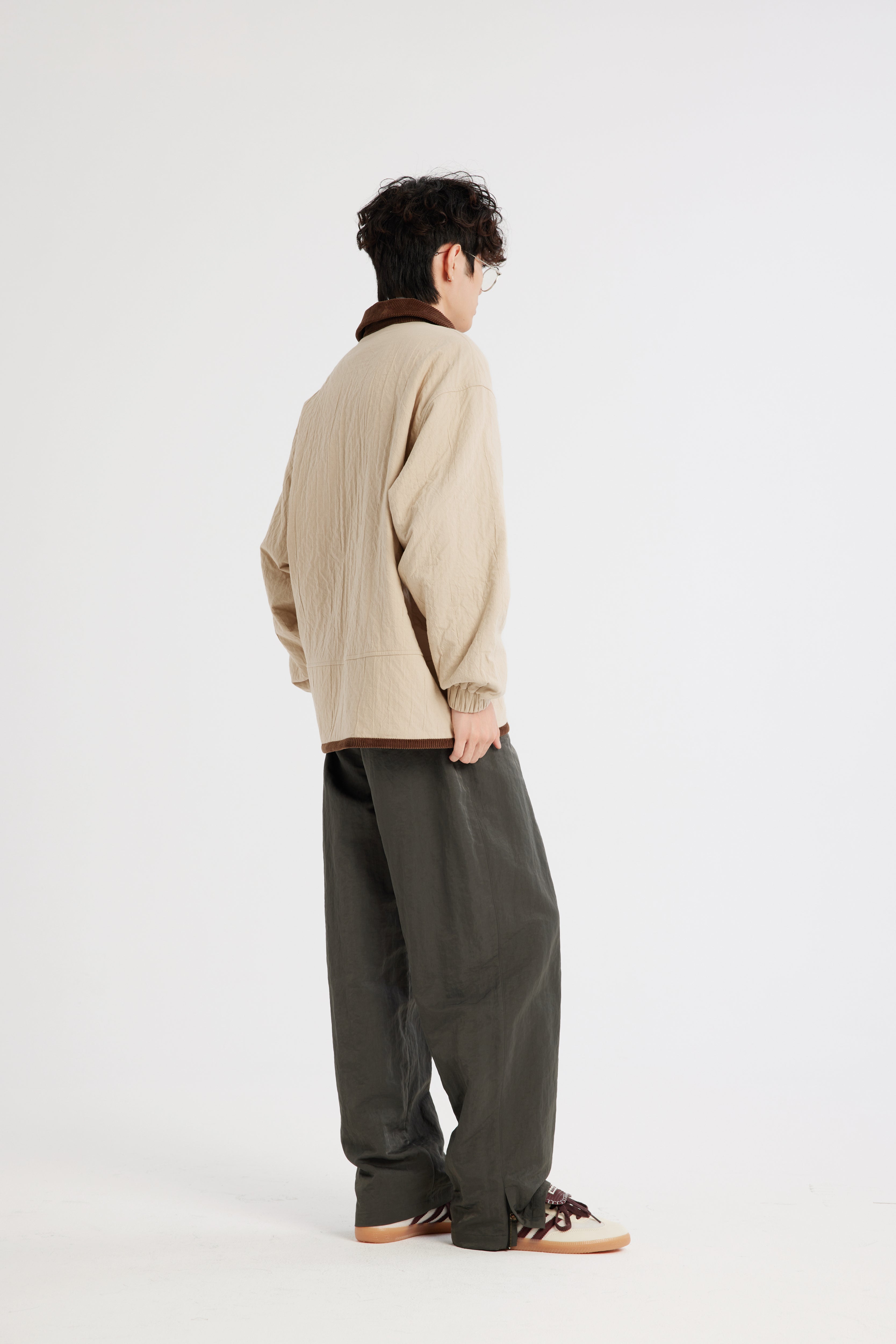 REC Ramie Barbour turtleneck jacket op1