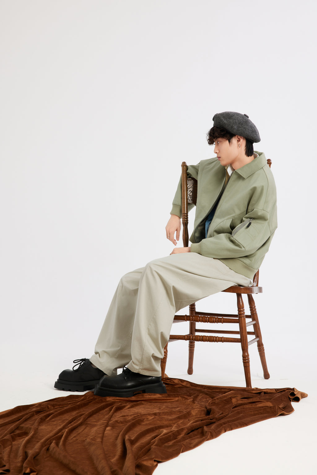 REC Italian worsted cotton jacket filled with wool op1