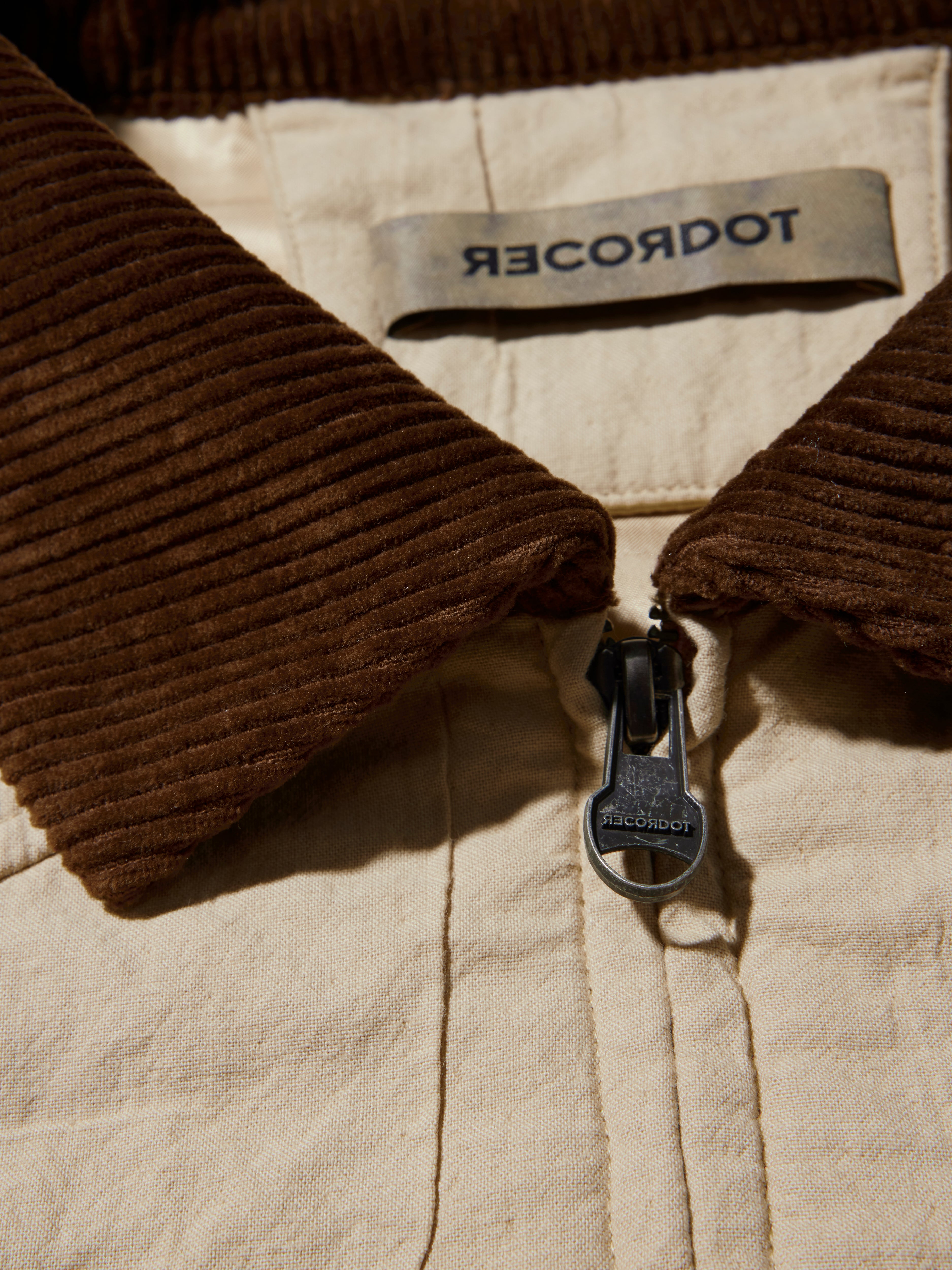 REC Ramie Barbour turtleneck jacket op1