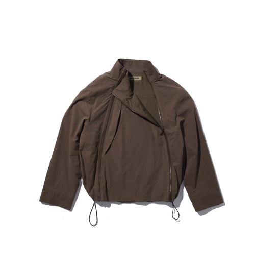 REC Double-door zipper high-neck sweater jacket op1