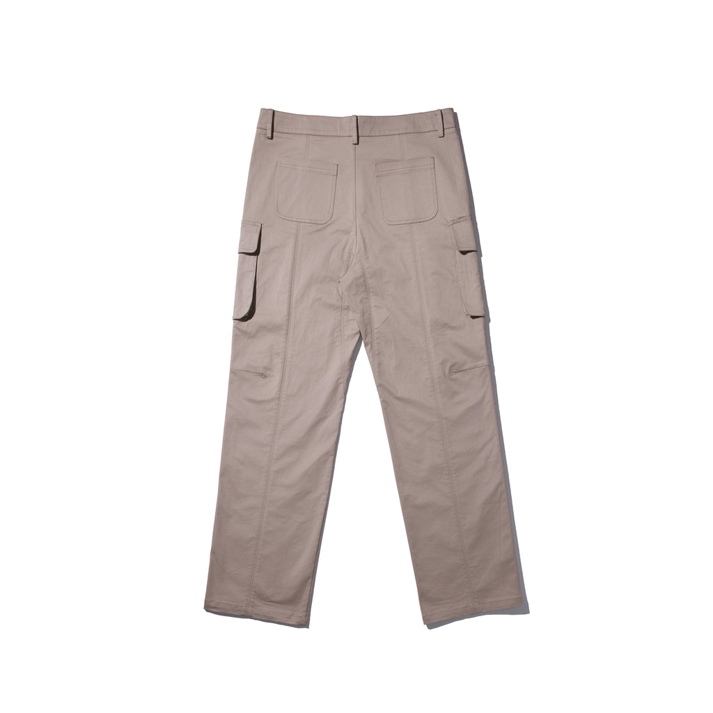 REC Stitched-washed and distressed workwear casual pants op1