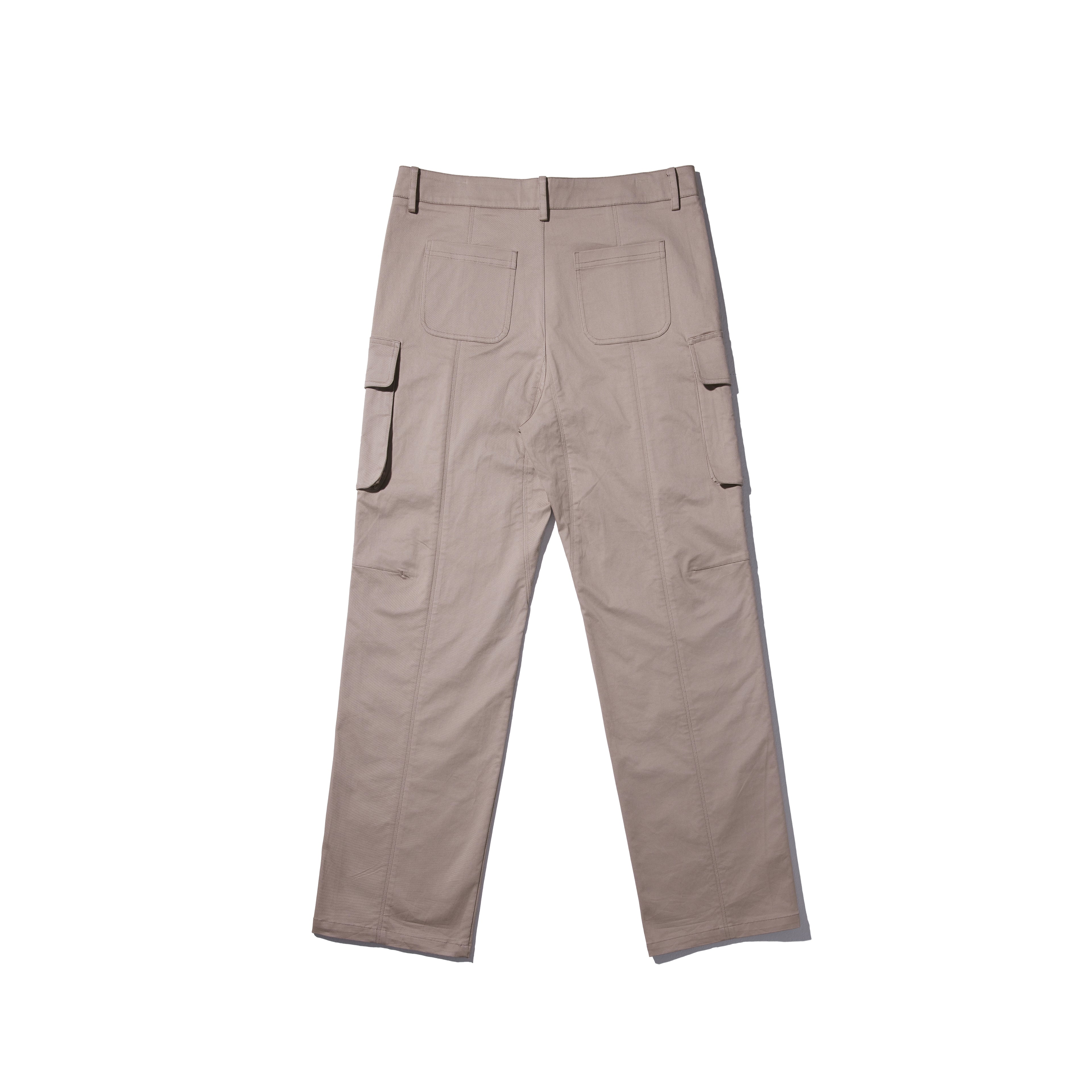 REC Stitched-washed and distressed workwear casual pants op1