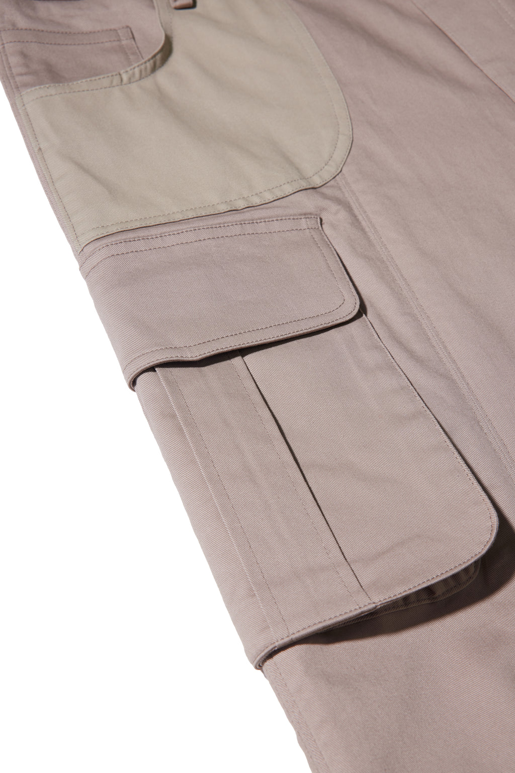REC Stitched-washed and distressed workwear casual pants op1