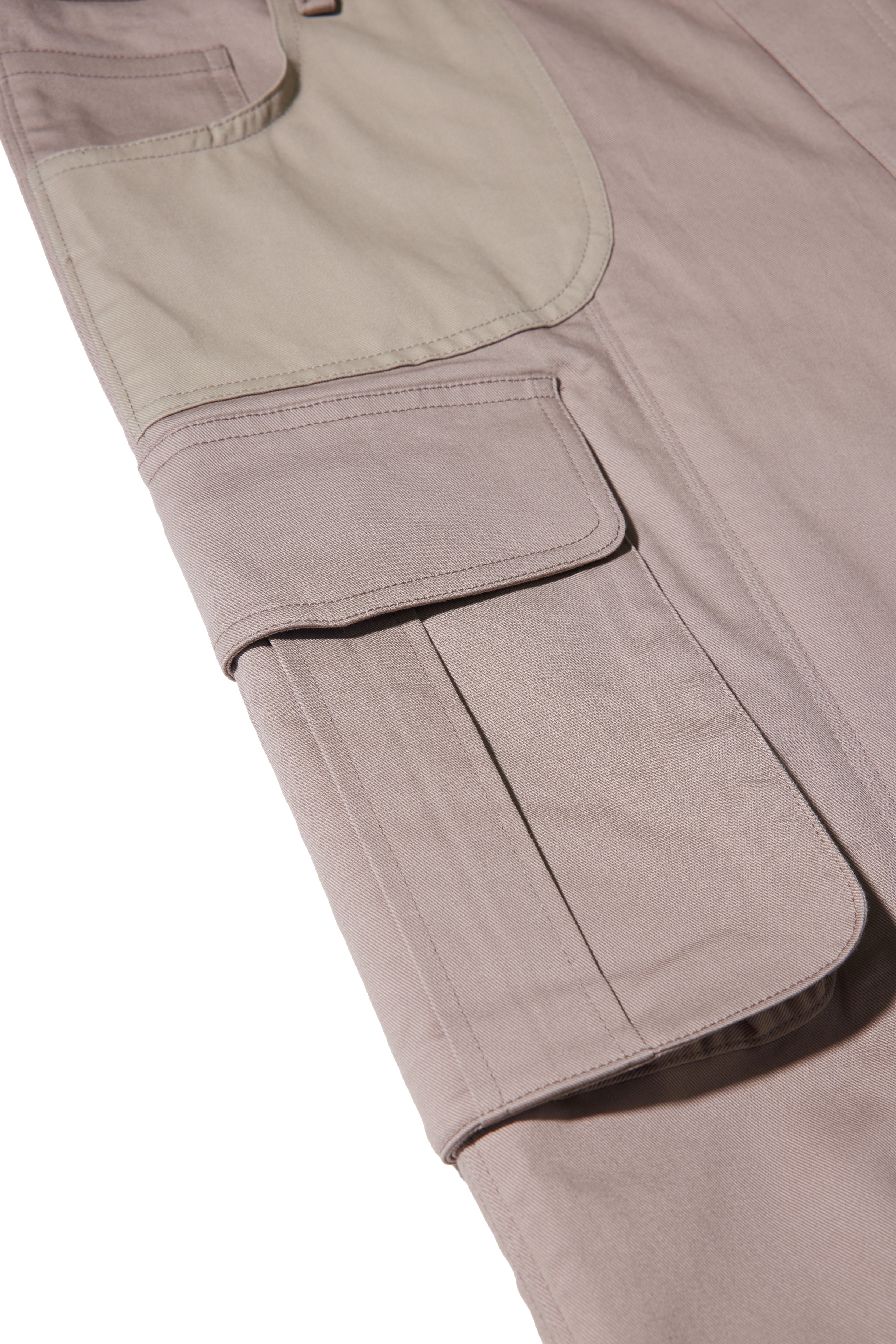 REC Stitched-washed and distressed workwear casual pants op1