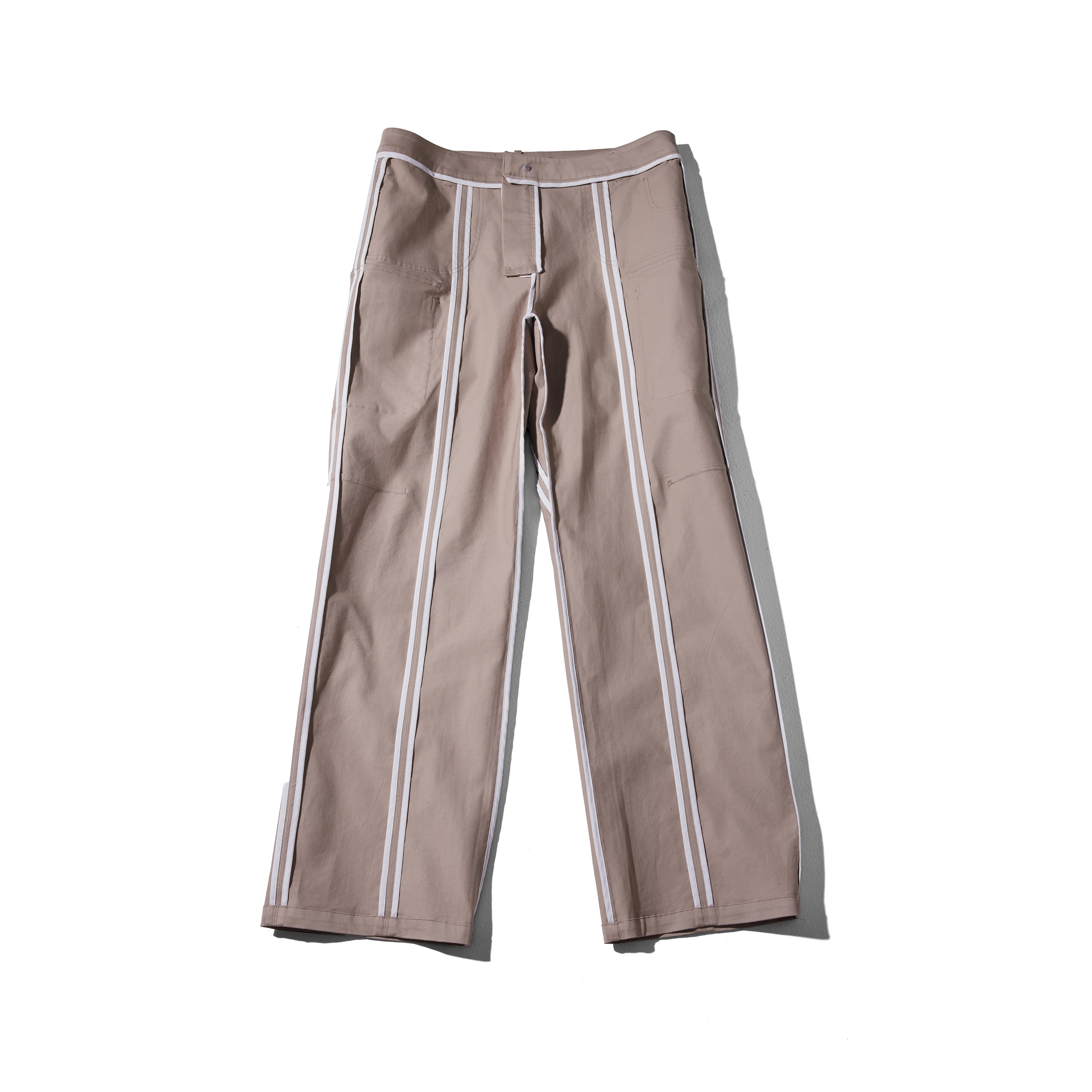 REC Stitched-washed and distressed workwear casual pants op1